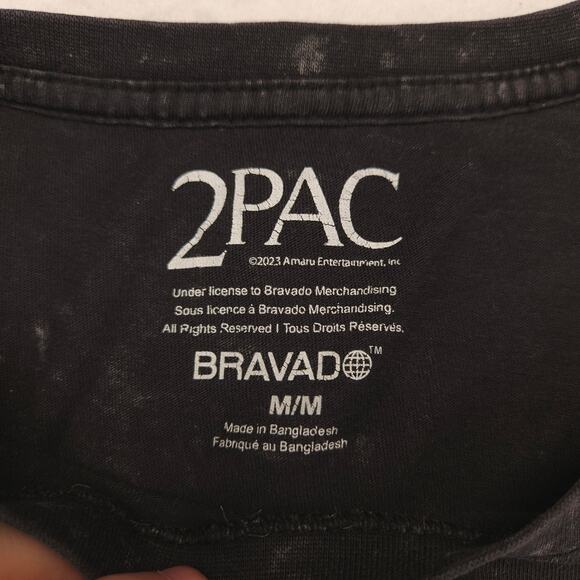2Pac Tupac All Eyez on Me Rap Short Sleeve T Shirt Mens Size Medium M Black - Picture 3 of 9
